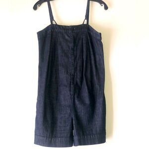 Japanese dyed denim Hudson romper Sz XS dark midnight blue